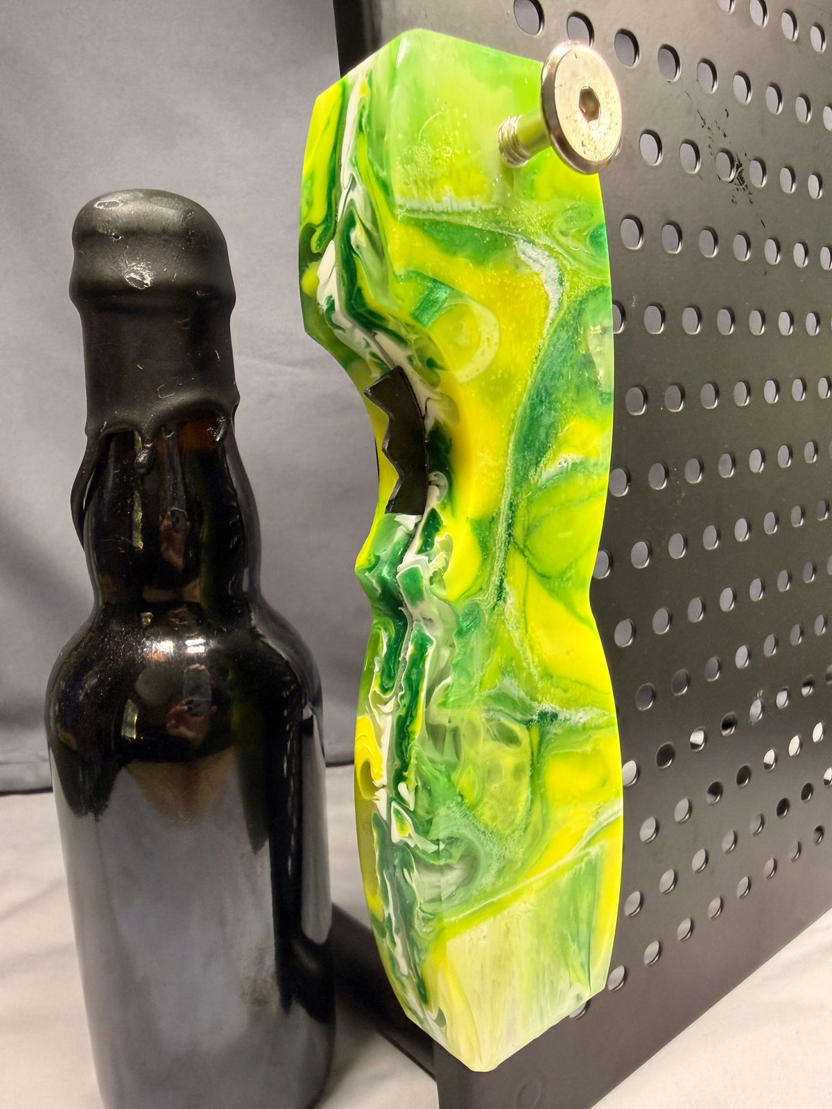 Packers Green Yellow White - Magnetic Bottle Opener with Wax Cutter