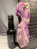 Amethyst Purple Pride Vikings Tribute - Magnetic Bottle Opener with Wax Cutter