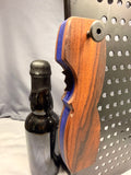 EPIC - Oceanside Havana - Brazilian Rosewood & Ocean Blue Resin - Magnetic Bottle Opener with Wax Cutter