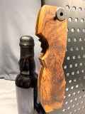 EPIC - Amboyna Burl Figured Wood - Magnetic Bottle Opener with Wax Cutter
