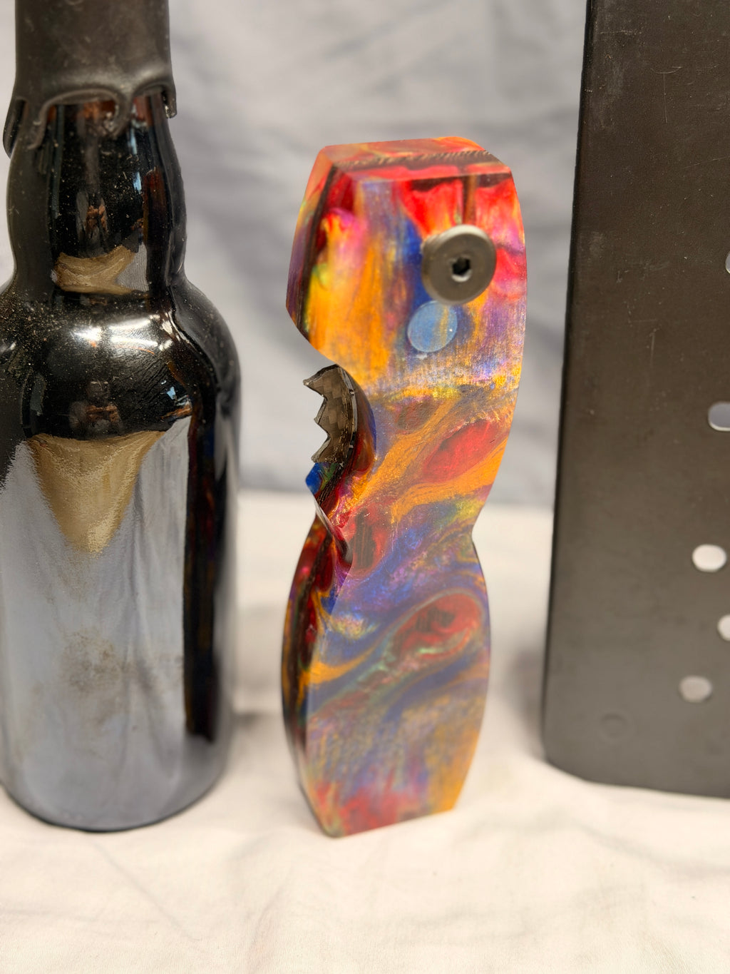 Galaxy of Rainbow Colors - Beer Bottle Opener w/ Wax Cutter