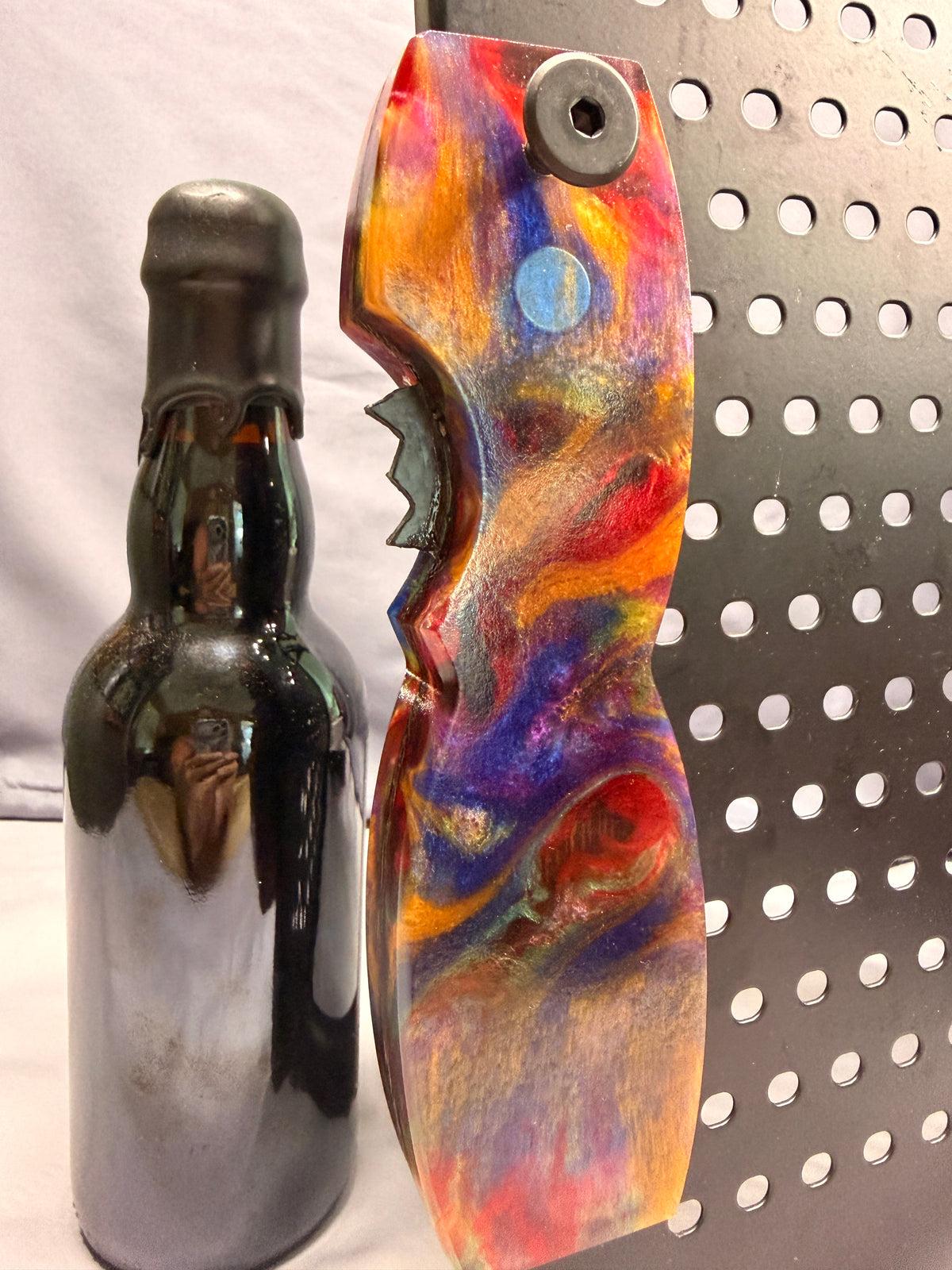 Galaxy of Rainbow Colors - Beer Bottle Opener w/ Wax Cutter