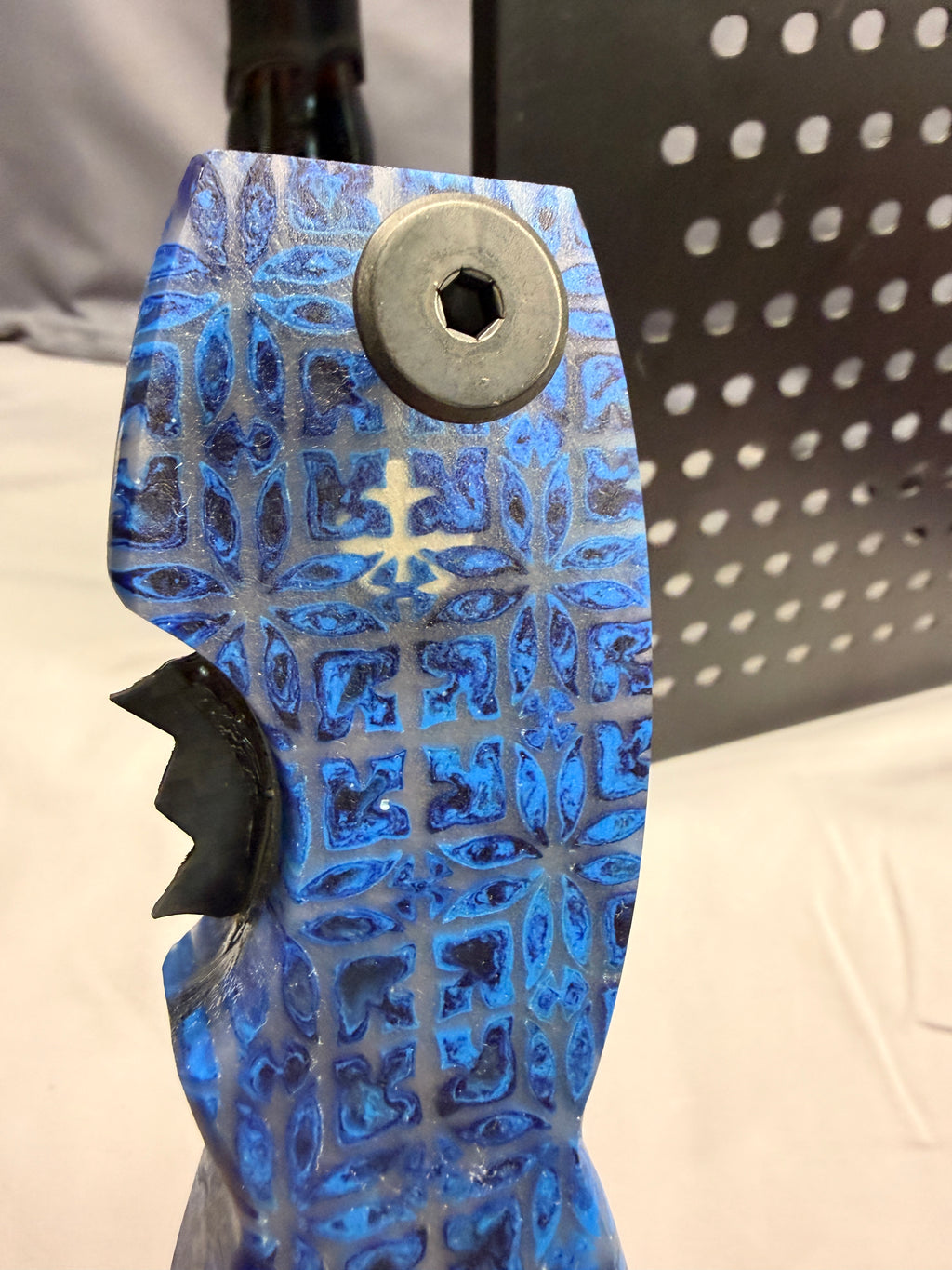 Blue Ember Mosaic Geometric - Magnetic Bottle Opener with Wax Cutter
