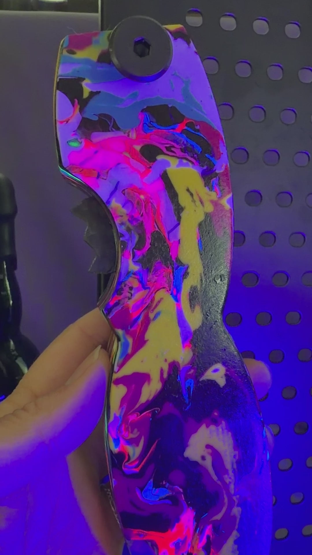 EPIC - Neon Chaos Magnetic Bottle Opener with Wax Cutter - UV Reactive