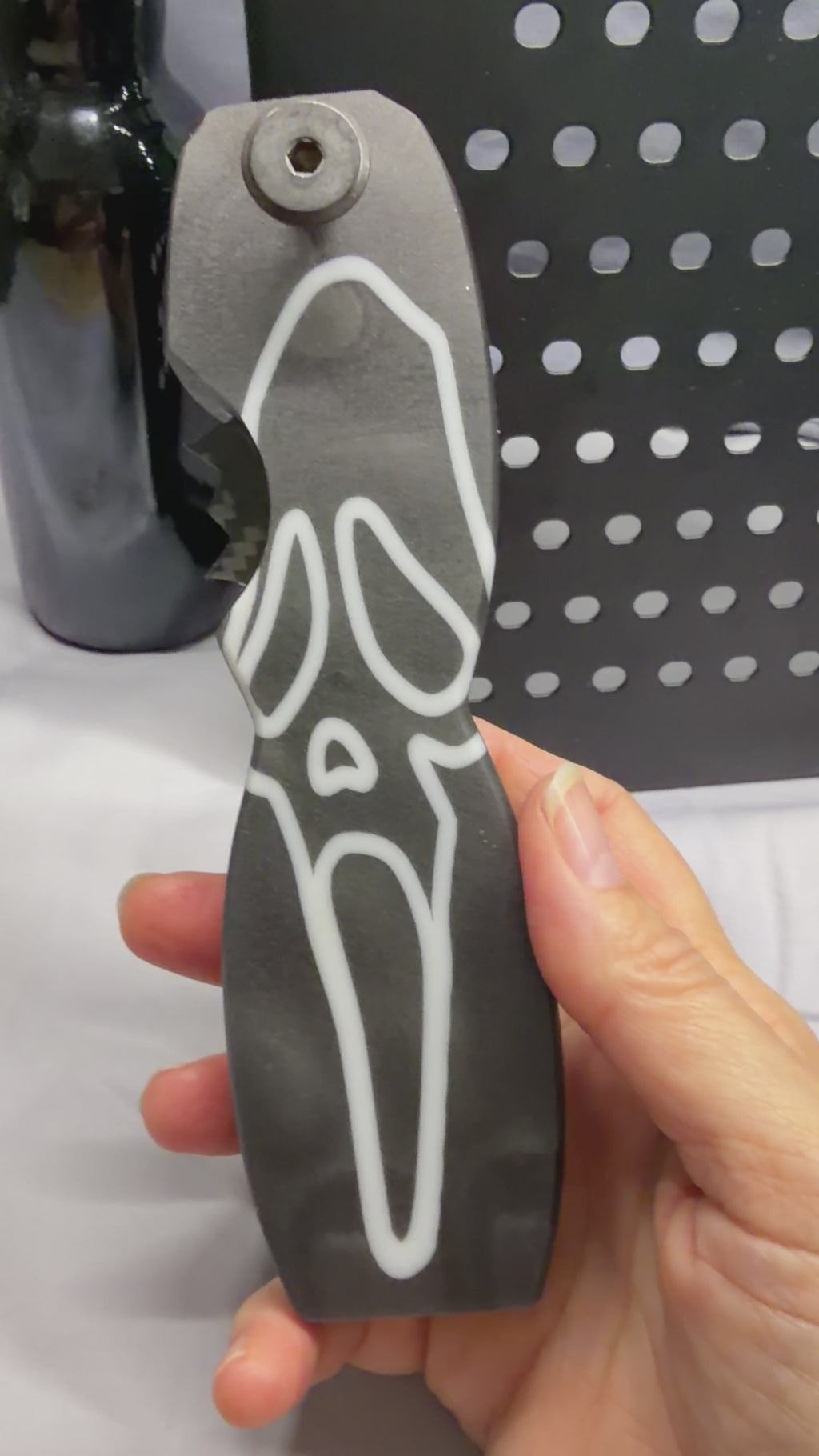 Ghostly Shadows - Scream Tribute - Beer Bottle Opener w/ Wax Cutter