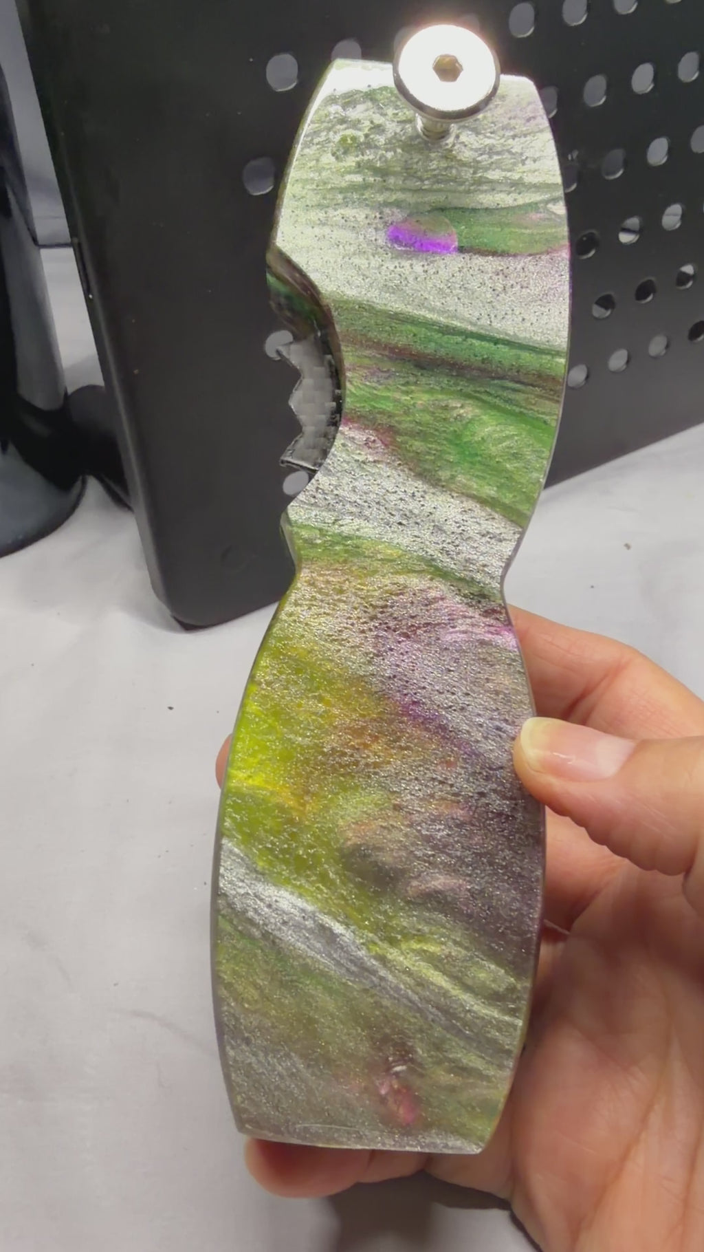 Beautiful Aurora Mist - Resin Magnetic Bottle Opener with Wax Cutter