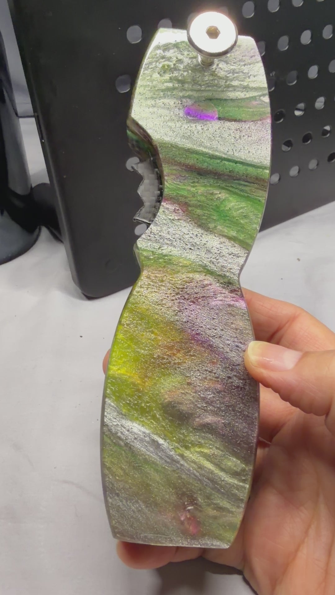 Beautiful Aurora Mist - Resin Magnetic Bottle Opener with Wax Cutter