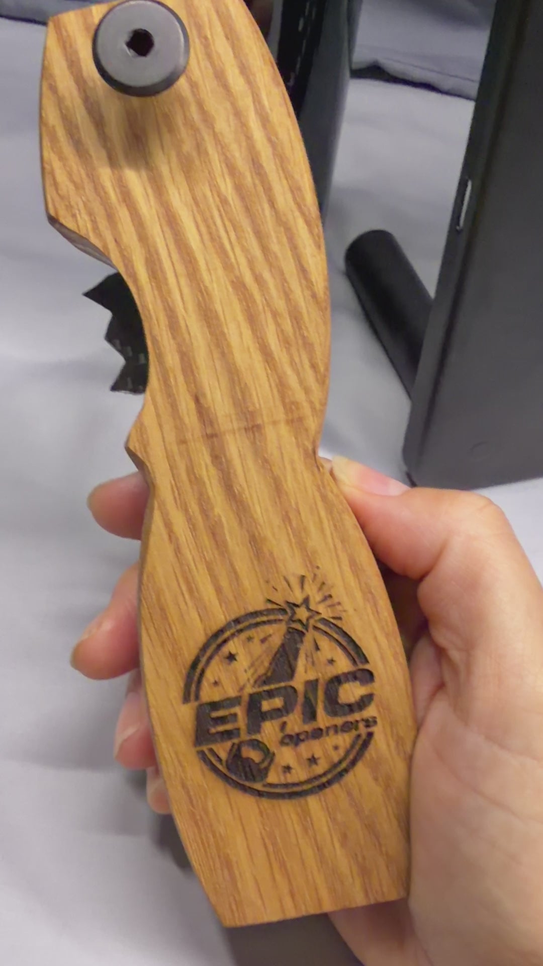 Oak Legacy Magnetic Bottle Opener with Wax Cutter – EPIC Edition