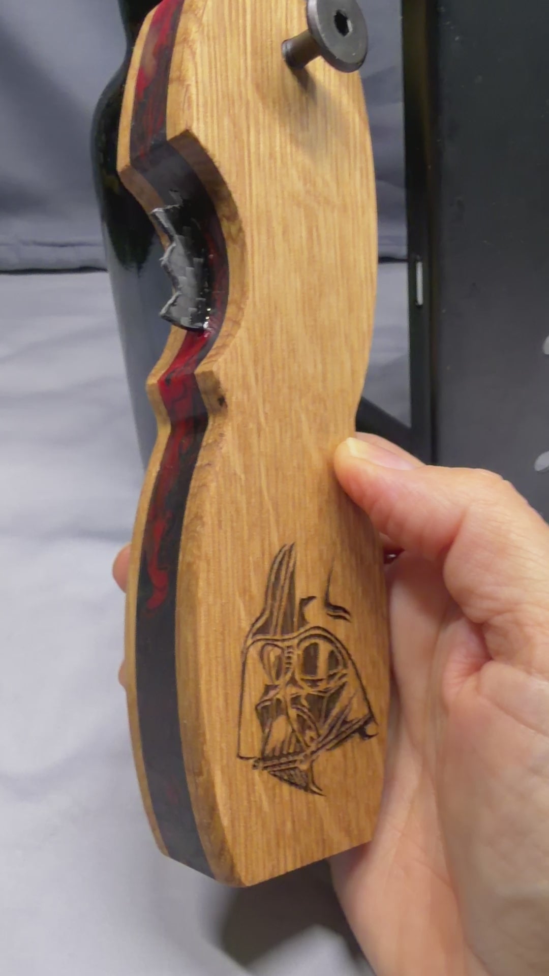 Oak - Vader - I am your Father Tribute - Beer Bottle Opener w/ Wax Cutter