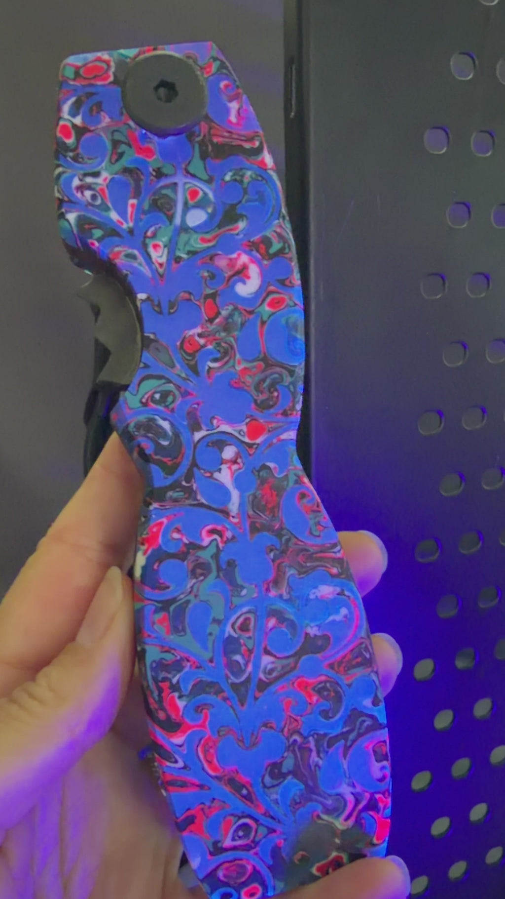 Cosmic Chaos Fusion - Magnetic Bottle Opener with Wax Cutter - UV Reflective