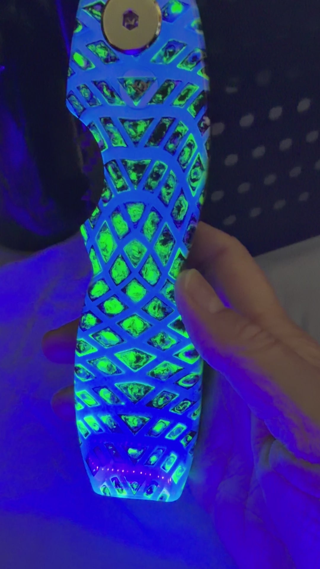 EPIC - Electric Lattice - Color Shifting / Changing / UV Reflective - Magnetic Bottle Opener with Wax Cutter
