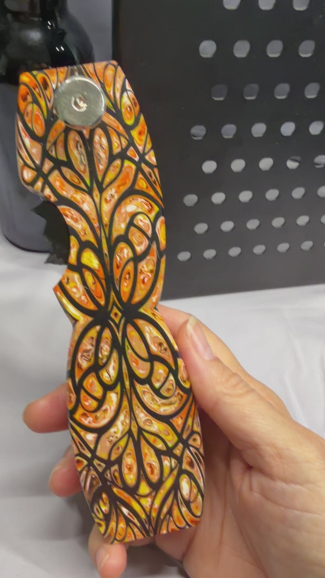 EPIC - Molten Mosaic, Art Nouveau, Monarch - Magnetic Bottle Opener with Wax Cutter