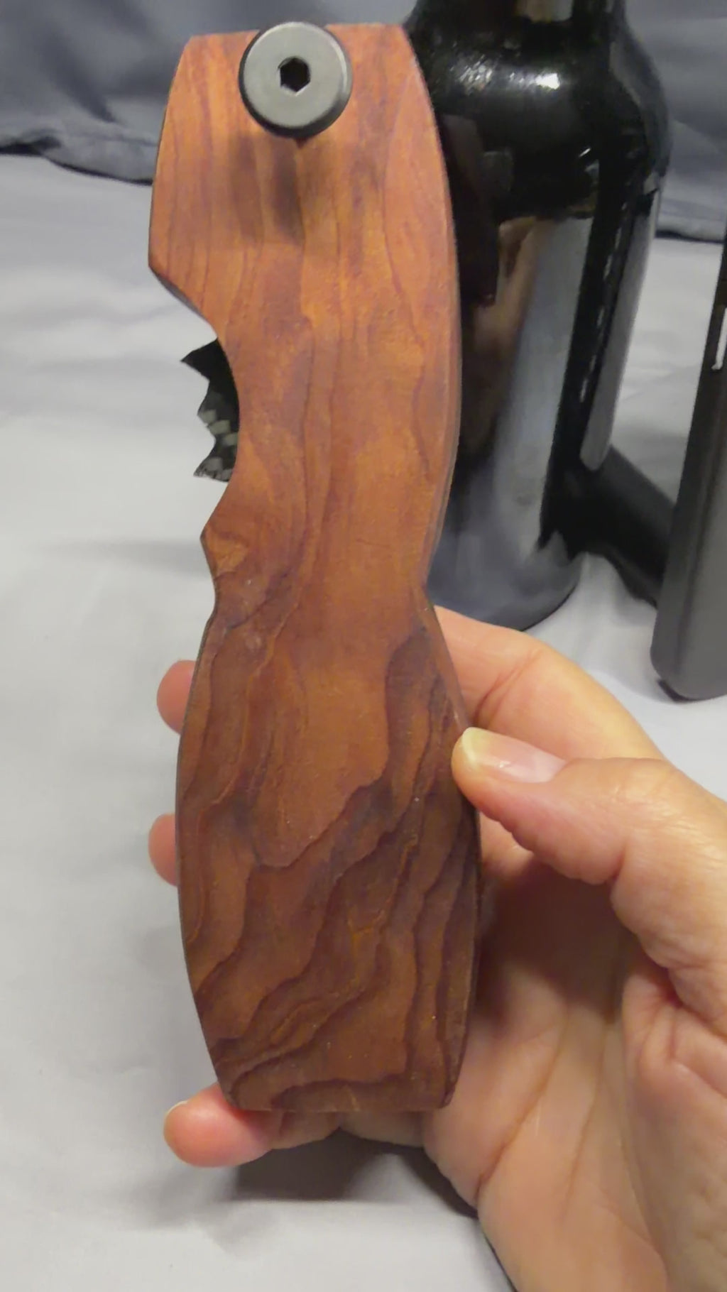 EPIC - Redwood Burl Figured Wood - Magnetic Bottle Opener with Wax Cutter