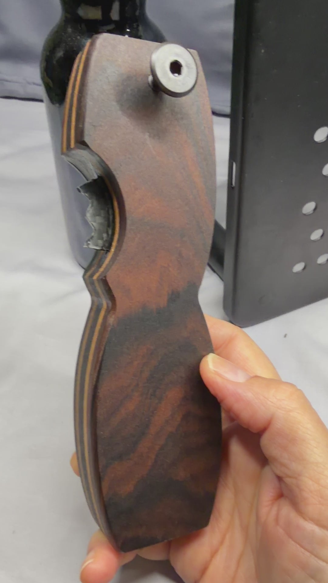EPIC - Havana - Brazilian Rosewood, Walnut Wenge Woods- Magnetic Bottle Opener with Wax Cutter